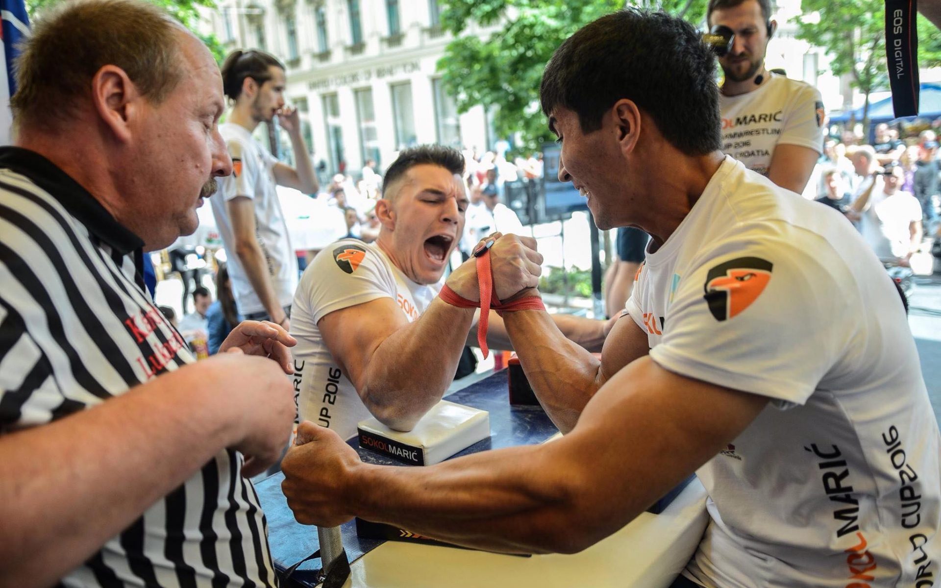 Ermes Gasparini, campione di armwrestling
