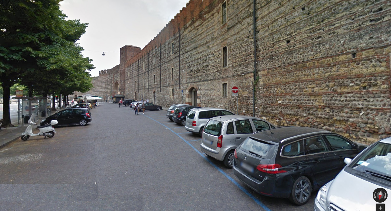 via-pallone verona sosta gratuita