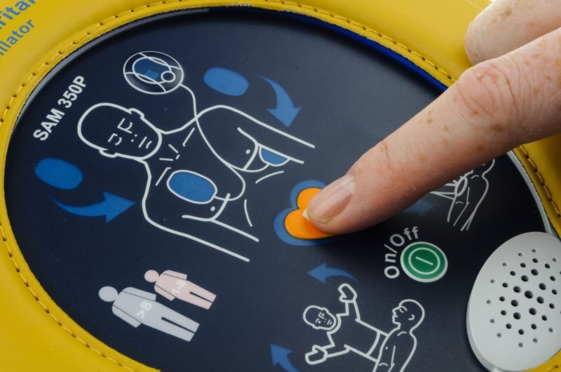 Foto d'archivio di un defibrillatore