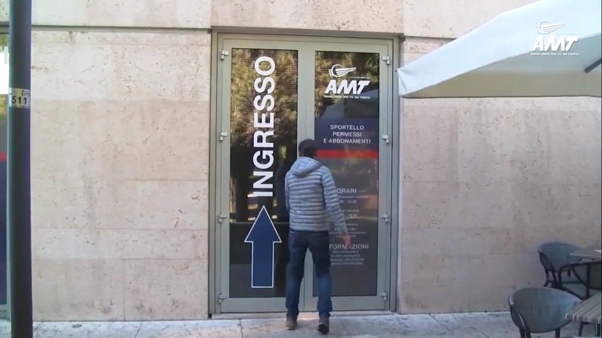 nuovo sportello amt parcheggio centro