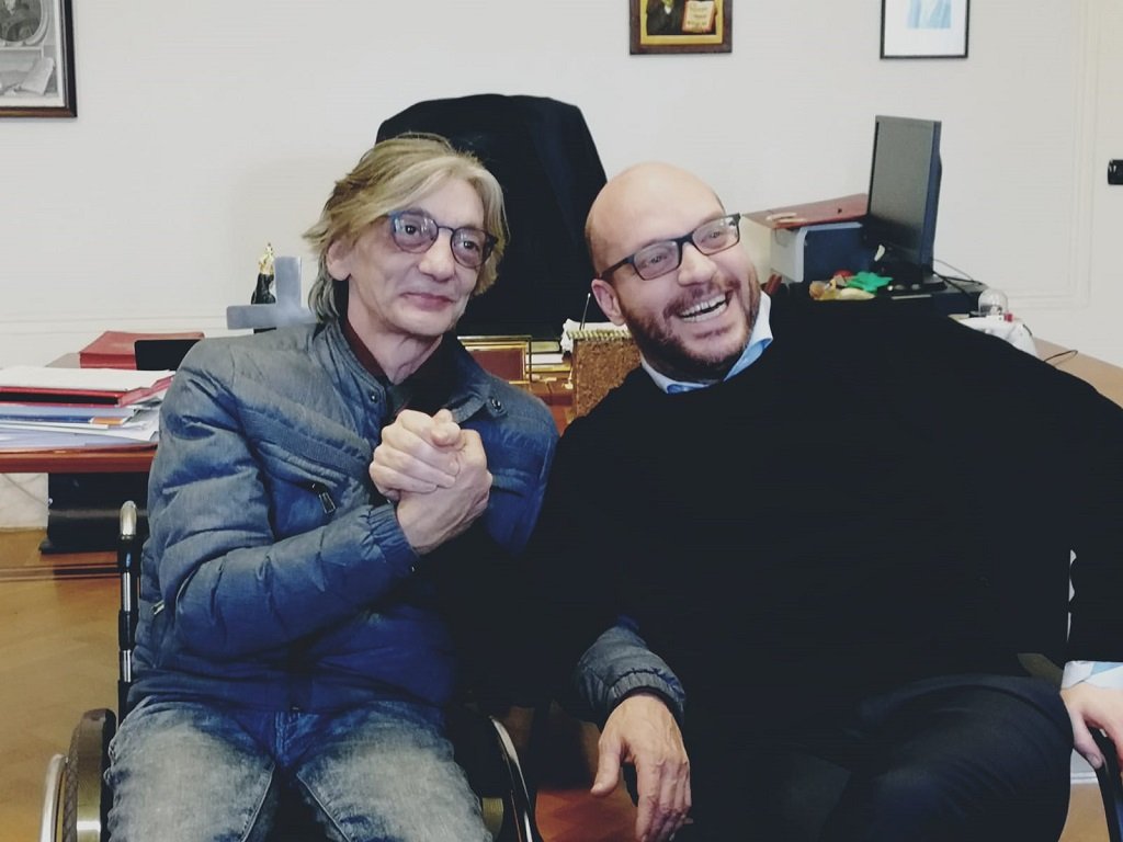 Ministro Lorenzo Fontana incontra Alberto Torregiani