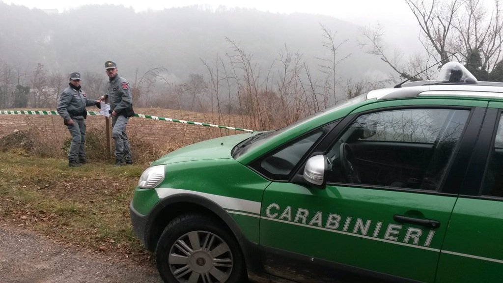Terreno sequestrato a Negrar - Carabinieri forestali