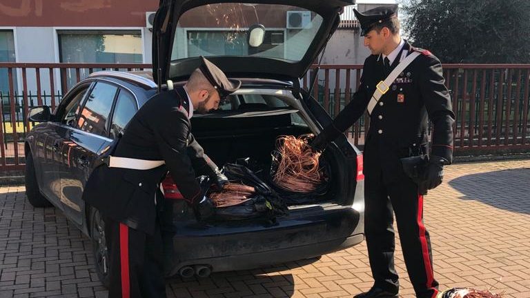 rubano rame e auto Carabinieri San Martino Buon Albergo