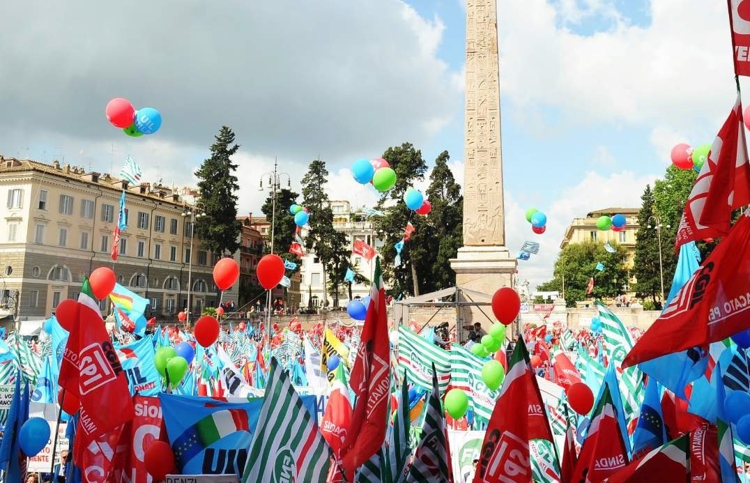 Manifestazione pensionati a Roma