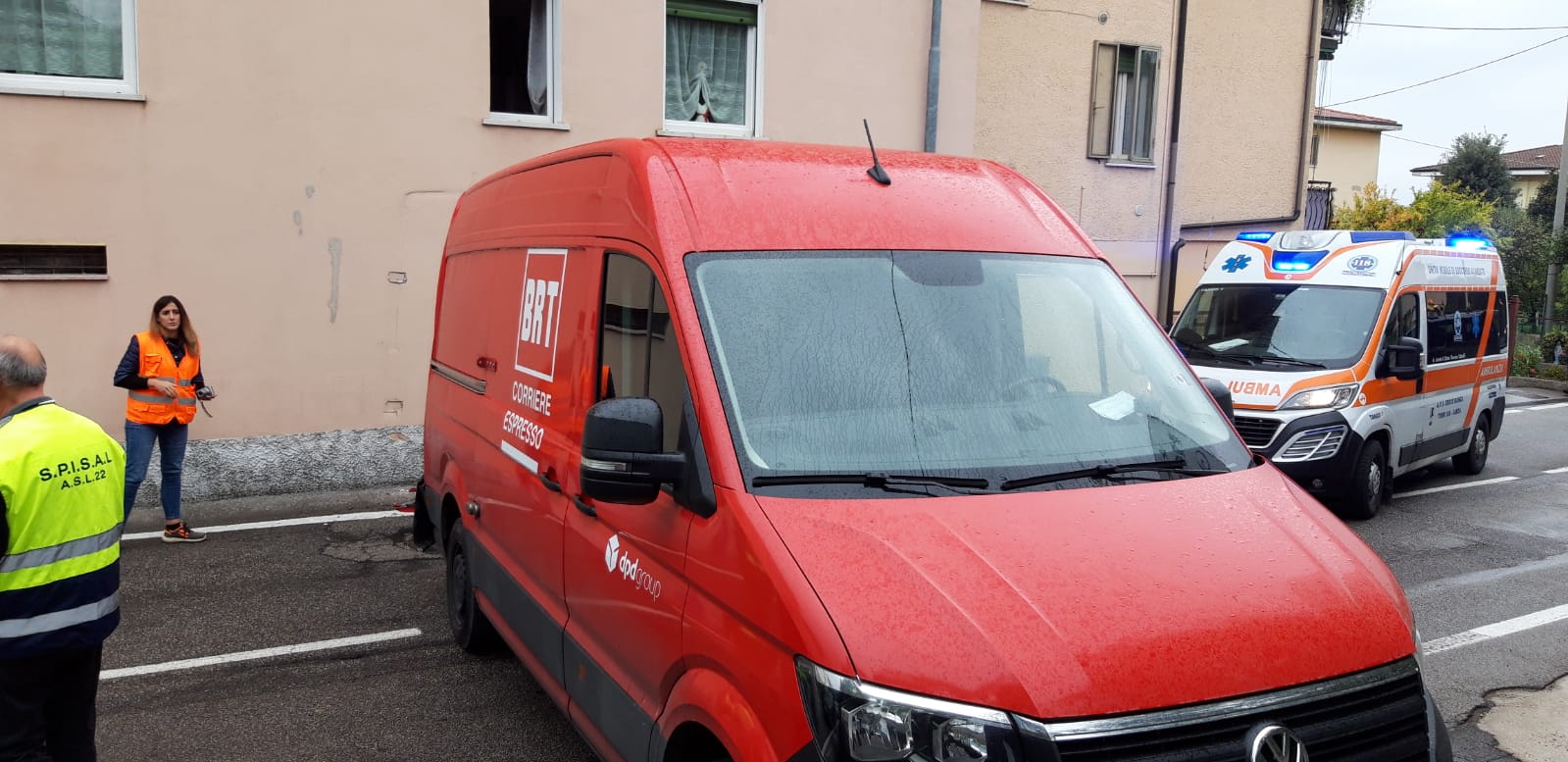 corriere schiacciato