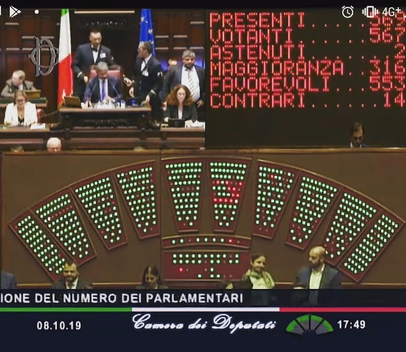 aula camera taglio dei parlamentari