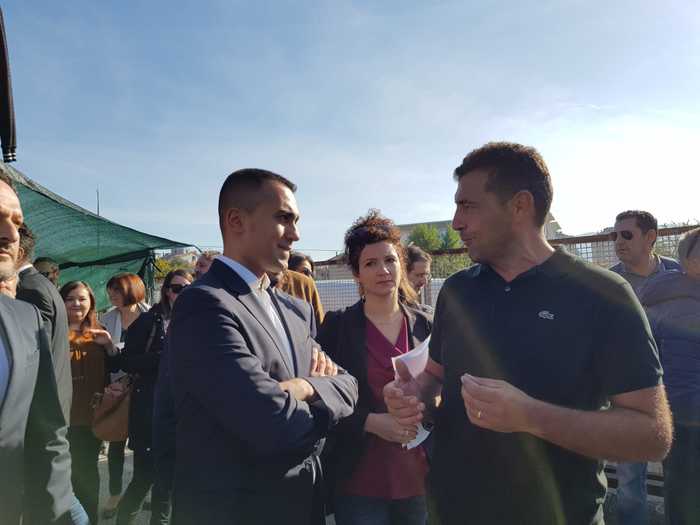 Luigi Di Maio a Terni su sisma