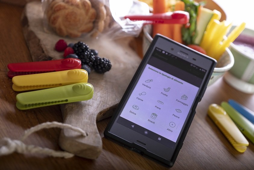 spreco alimentare memo food clip molletta hi-tech