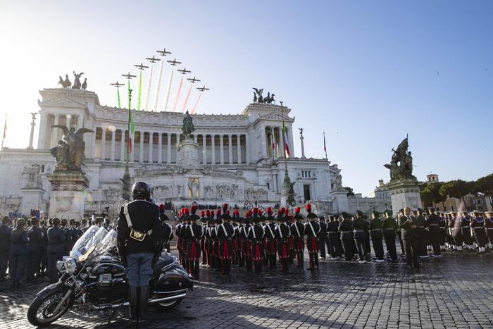 Il Presidente Sergio Mattarella in occasione della deposizio