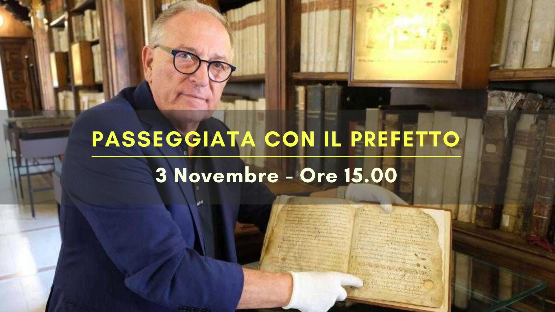 passeggiata con il prefetto-Biblioteca Capitolare