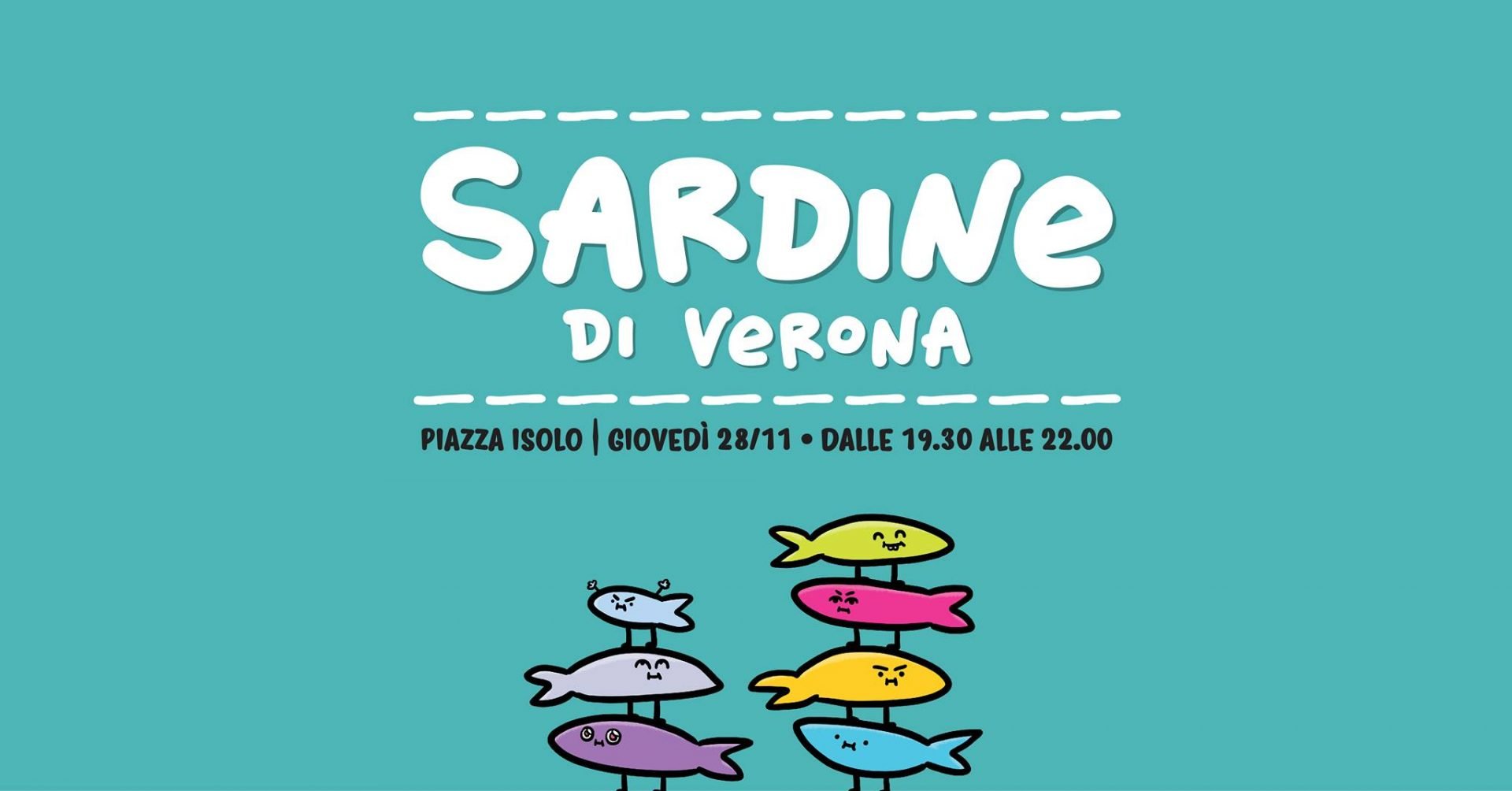 ritrovo sardine verona piazza isolo