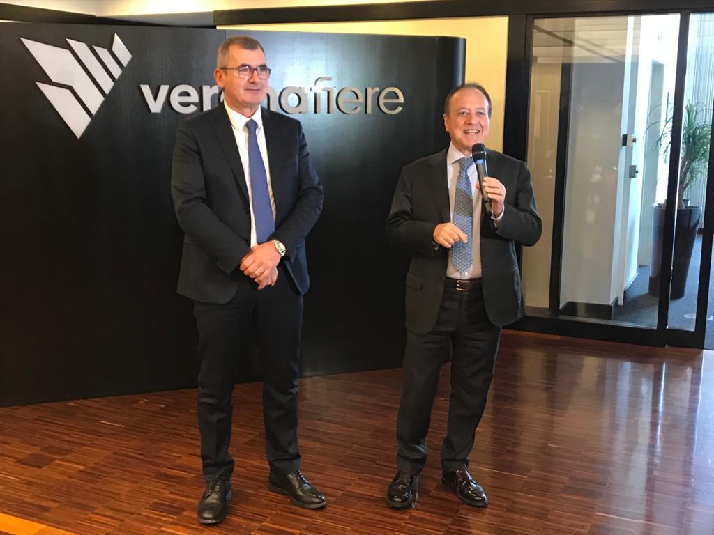 Maurizio Danese e Giovanni Mantovani veronafiere fiera di verona vinitaly rinviato