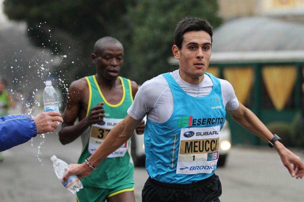 Daniele Meucci alla mezza maratona di Verona nel 2014