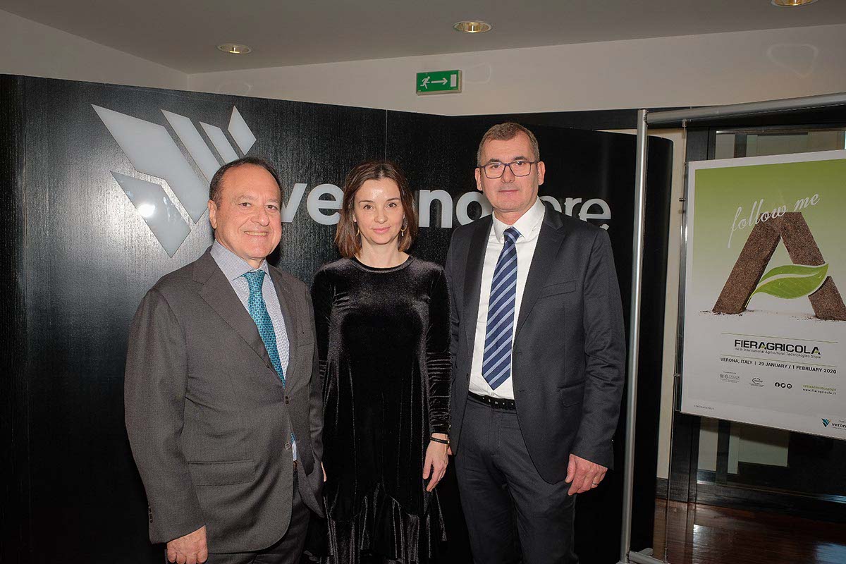 Fieragricola da sx, Mantovani, Vučković, Danese