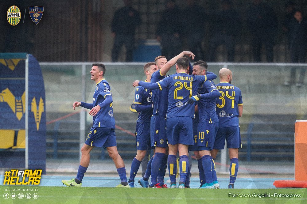 Hellas Lecce Fotoexpress Francesco Grigolini da pagina Facebook Hellas Verona FC