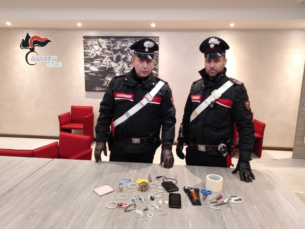 Carabinieri ladri fermati a Nogarole Rocca