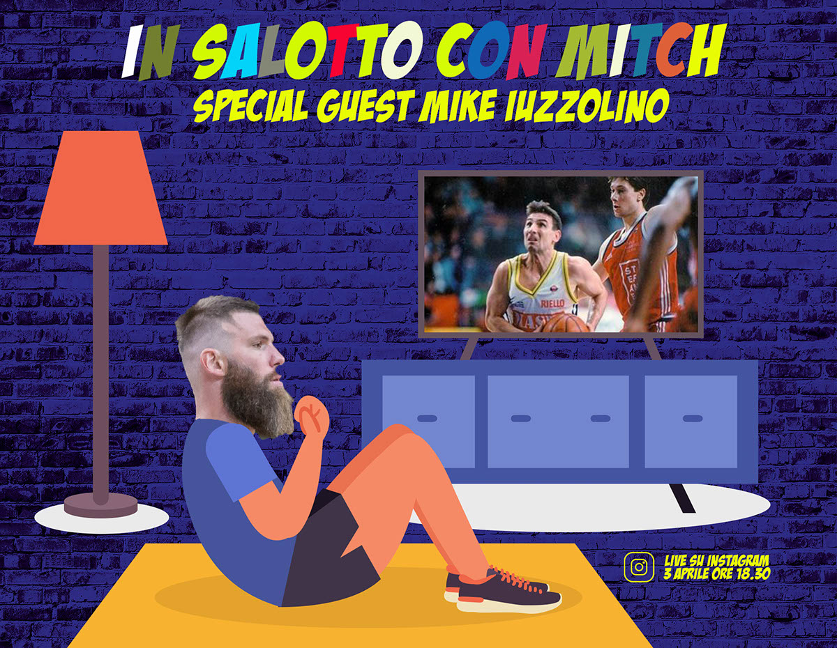 In salotto con Mitch - Scaligera Basket Verona - Mitchell Poletti - Mike Iuzzolino Instagram