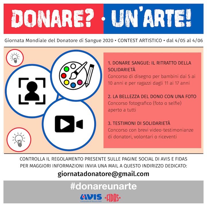 concorso donare sangue è un'arte avis fidas verona