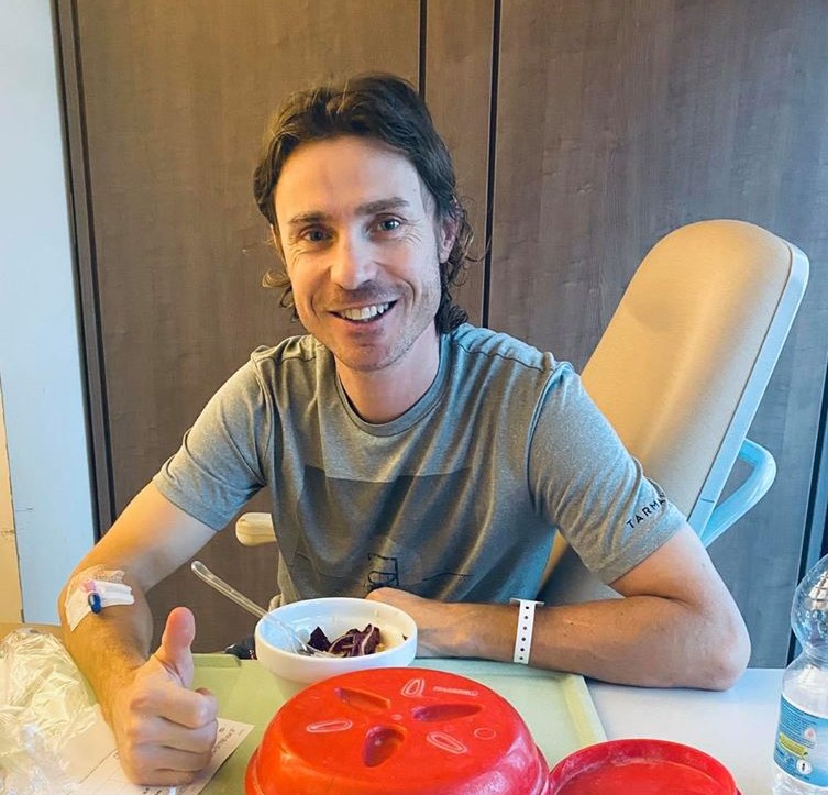 Damiano Cunego in ospedale