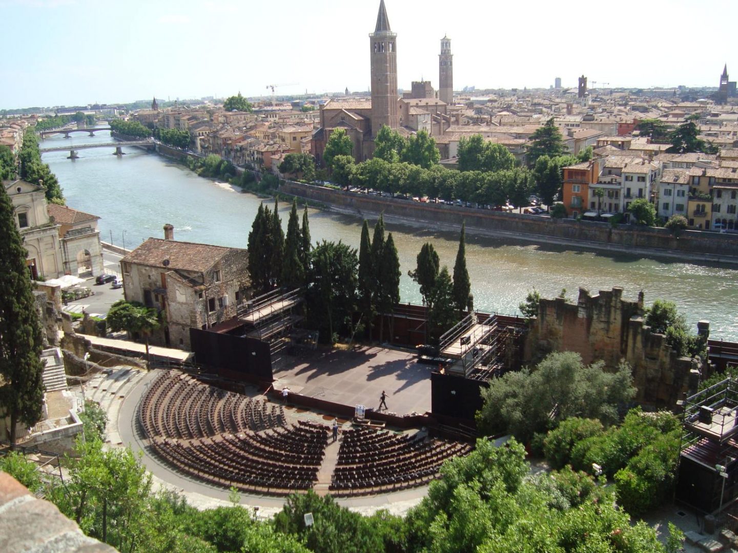 Verona vista dal Teatro Romano