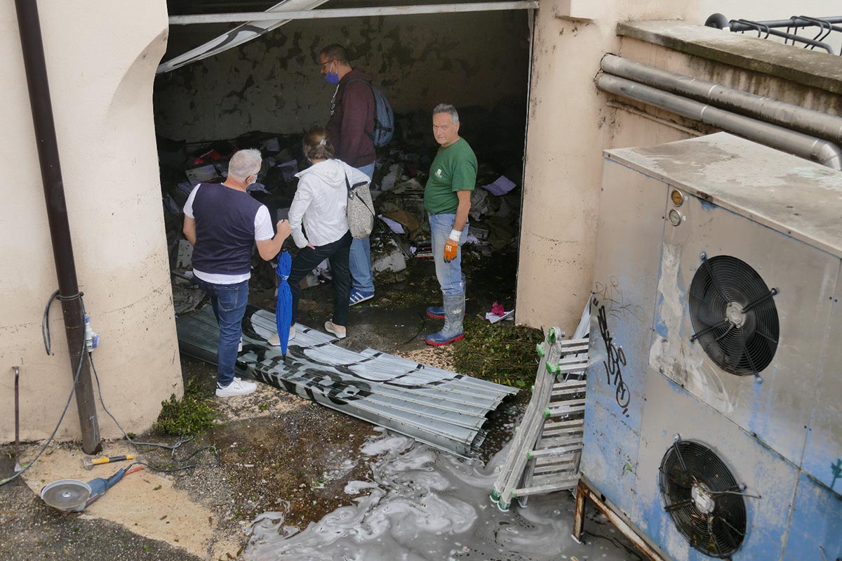 allagato archivio edilizia privata Comune di Verona via Adigetto