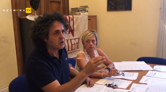 Il segretario provinciale di Anief Patrizio Del Prete e quello regionale Rita Fusinato