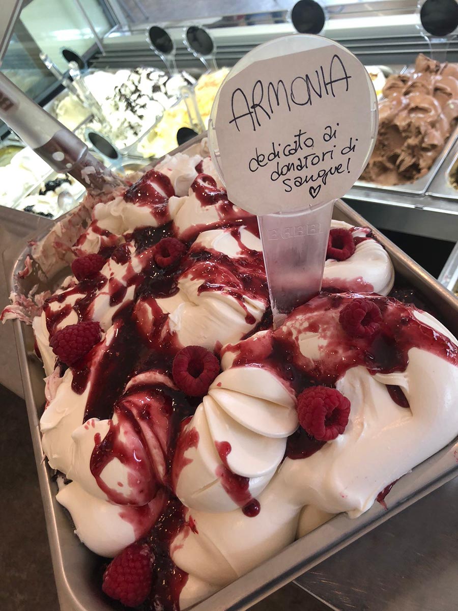 gelato Armonia donatori di sangue fidas isola rizza