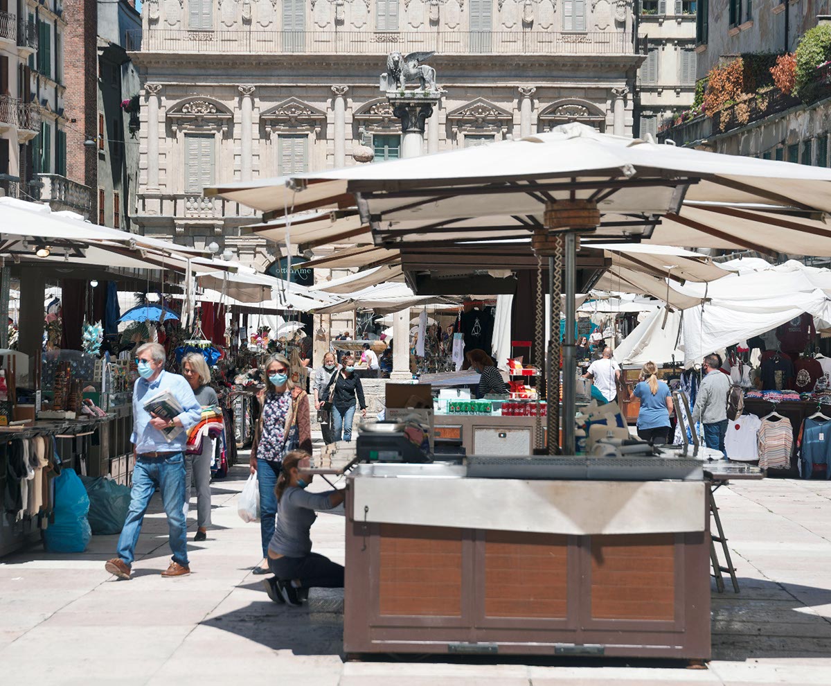 mercato piazza Erbe