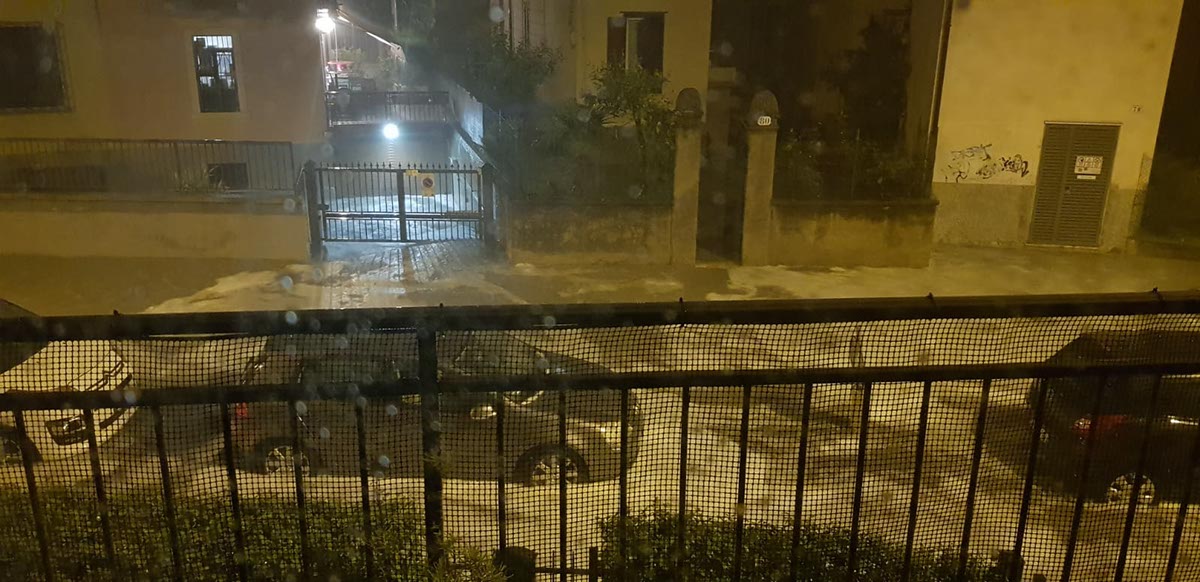 nubifragio grandine verona