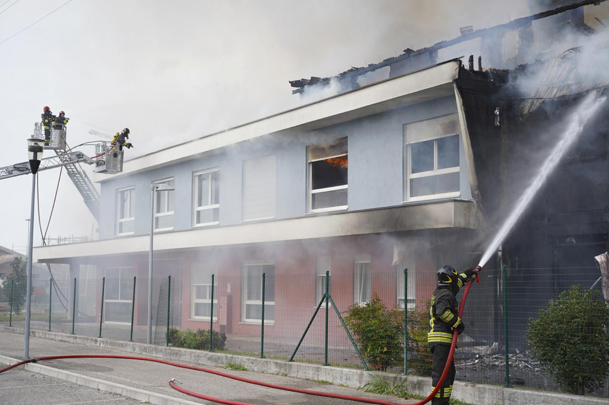 Vigili del Fuoco - Incendio Albaredo d'Adige - casa di riposo