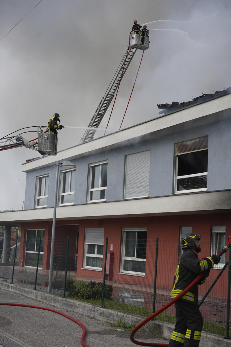 Vigili del Fuoco - Incendio Albaredo d'Adige - casa di riposo