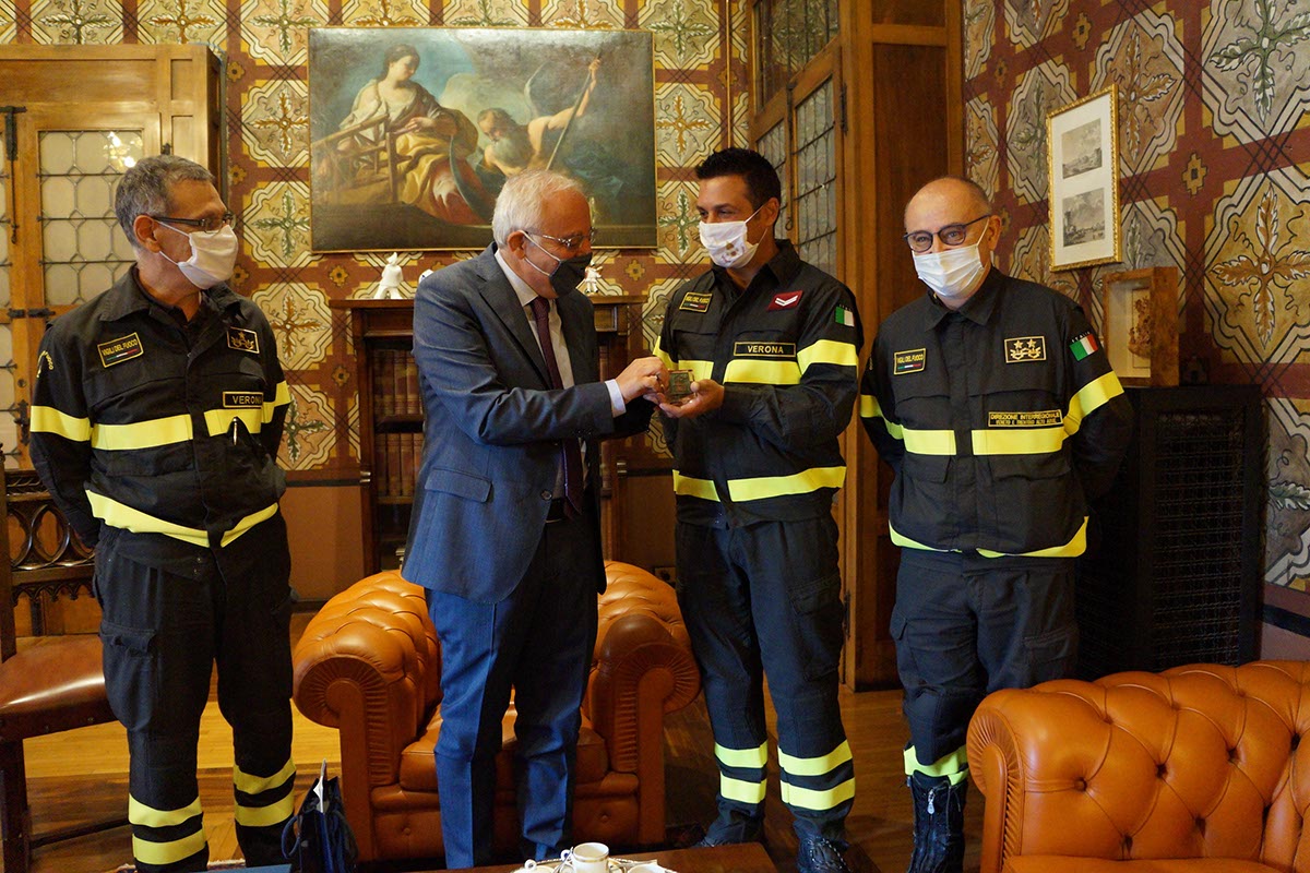 vigile del fuoco eroe Danilo Marino - Prefetto