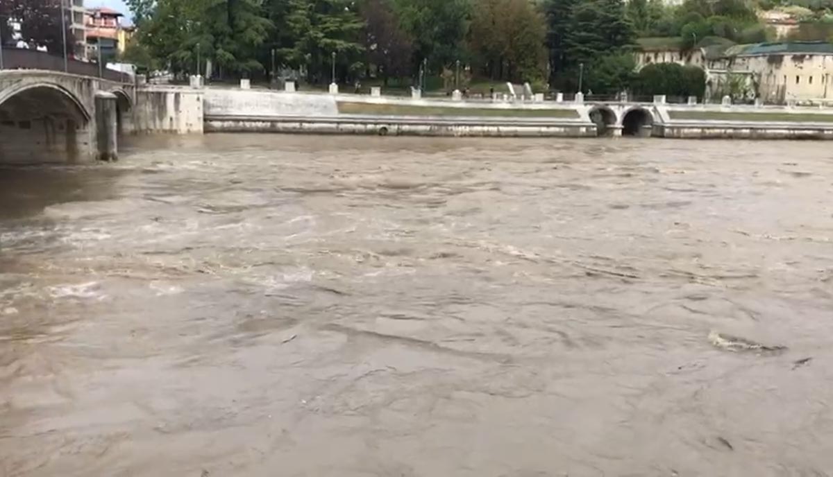piena Adige a Verona, domenica 4 ottobre 2020