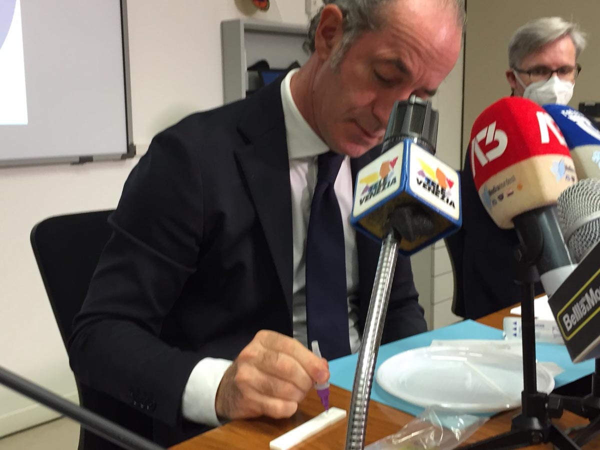 Test rapidi fai da te - Regione Veneto - Luca Zaia