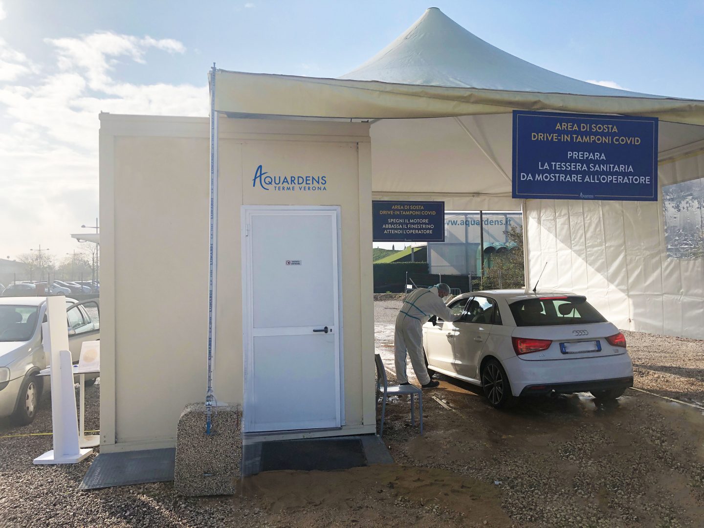 punto tamponi rapidi drive-in aquardens pescantina