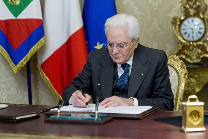 Il Presidente della Repubblica Sergio Mattarella