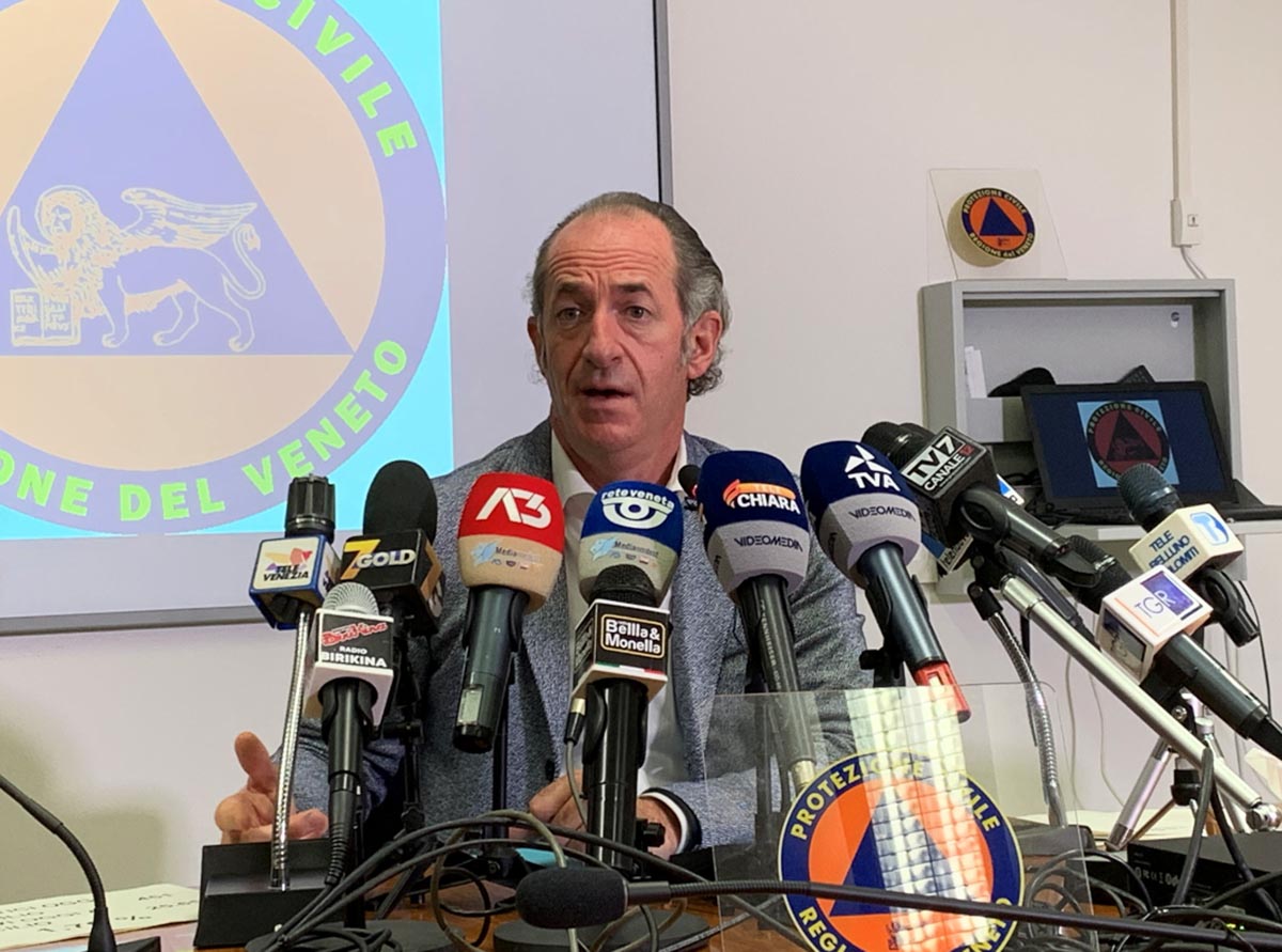 Luca Zaia veneto zona bianca