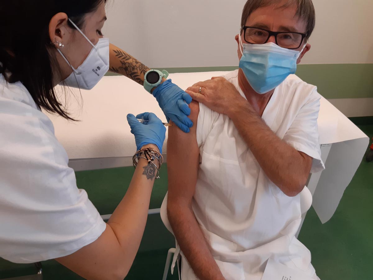 Ospedale di Villafranca-Vax Day-vaccino-vaccinazione-Marco Salani, medico