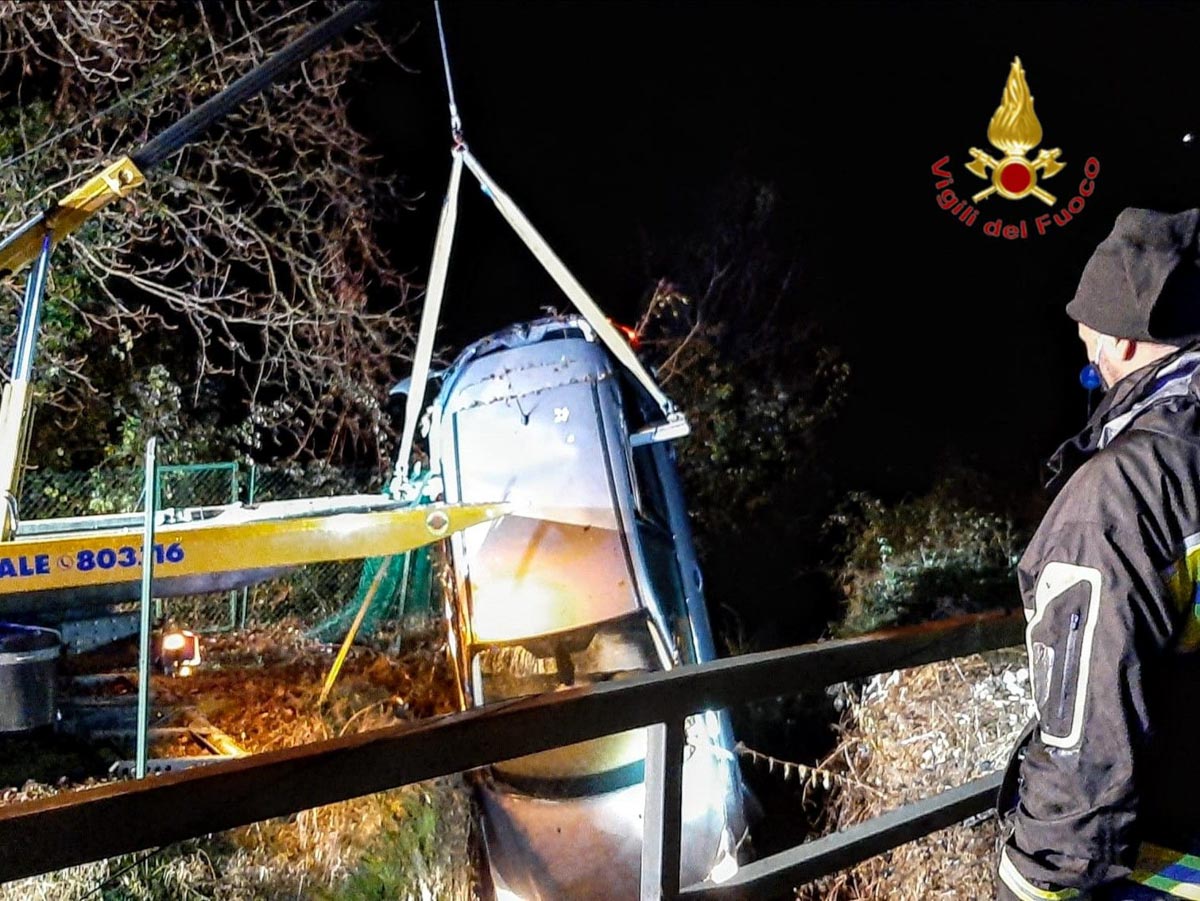 auto torrente badia calavena vigili del fuoco pompieri