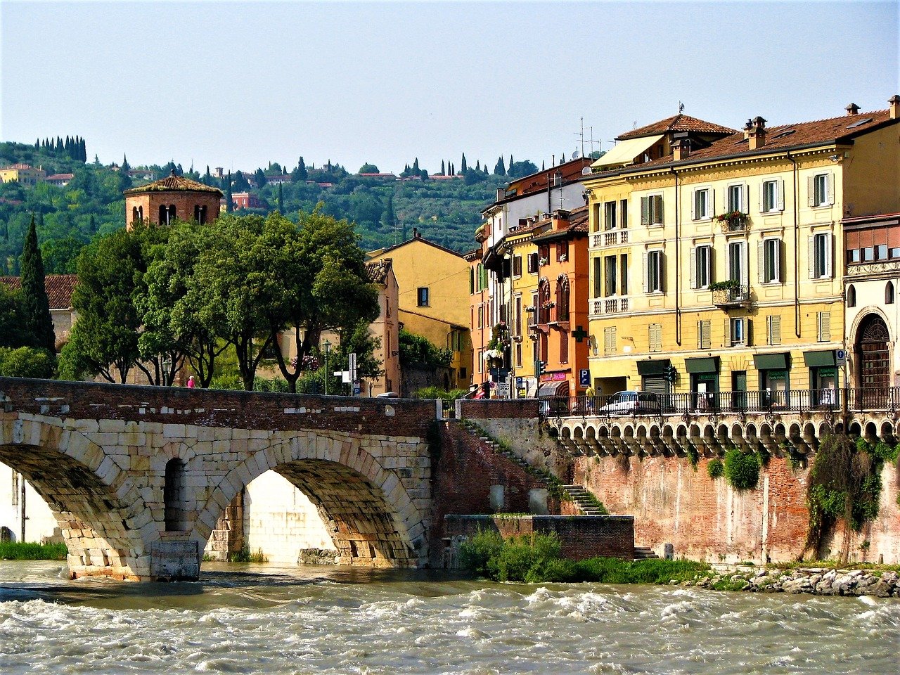 verona paesaggio adige ponte