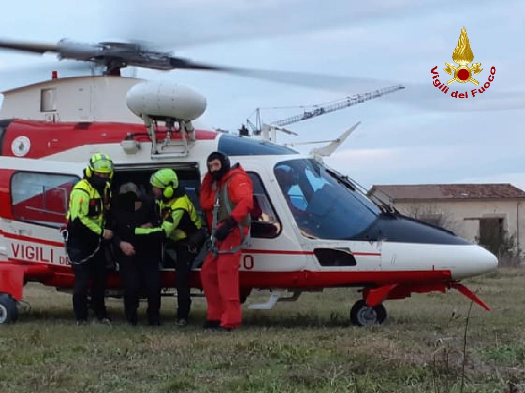 Intervento Vigili del Fuoco - elicottero - Fumane