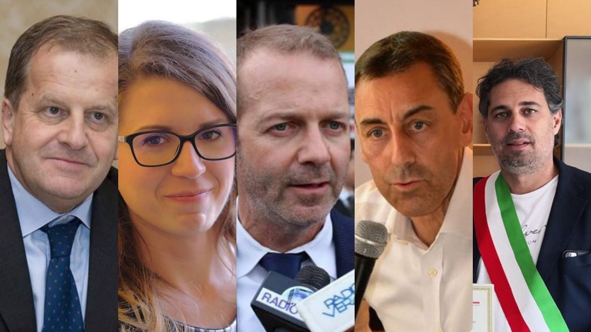 I parlamentari veronesi Massimo Ferro, Francesca Businarolo, Paolo Paternoster, Vincenzo D'Arienzo, Davide Bendinelli discutono sul governo