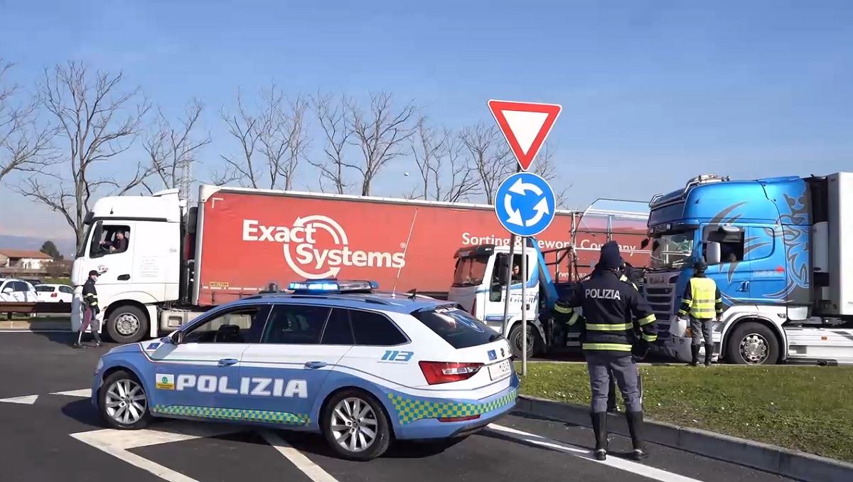 Blocco Verona Nord controlli a22 brennero