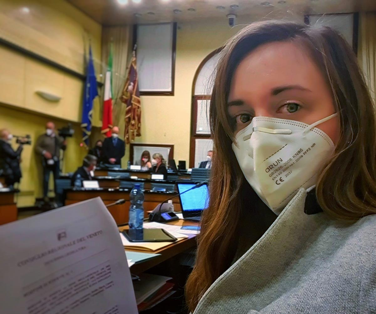 Cristina Guarda, consigliera regionale Europa Verde Car fluff Sorgà