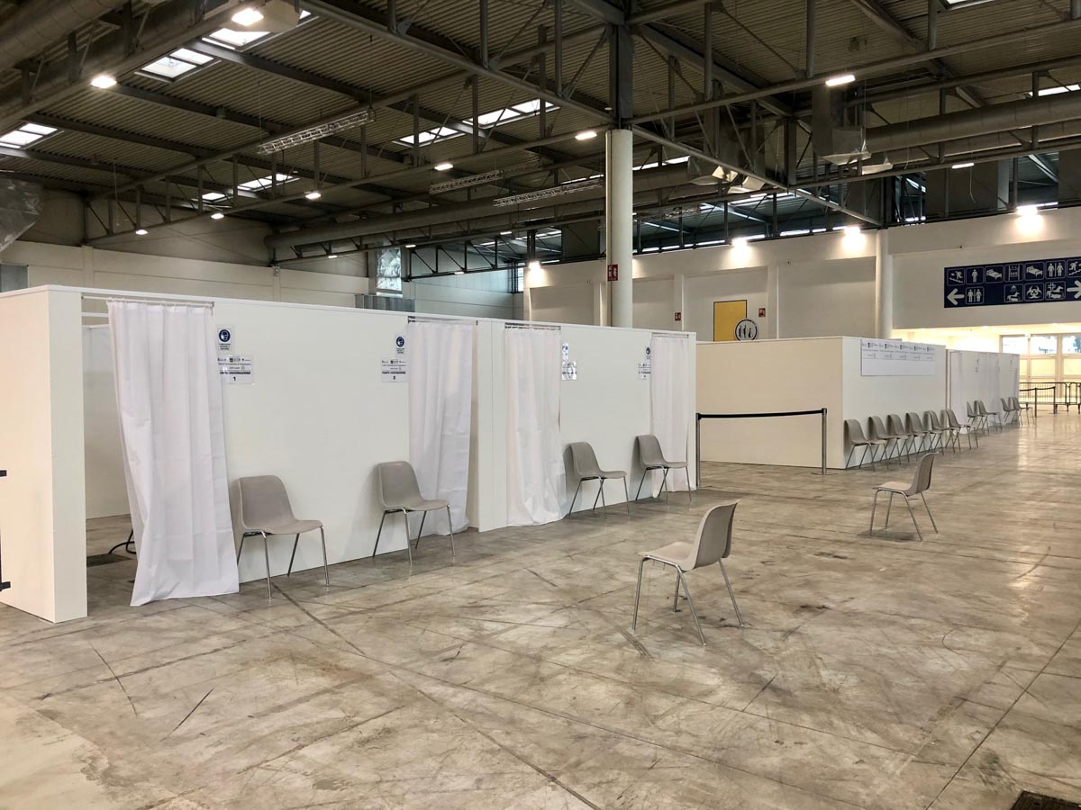 Fiera di Verona, il Centro di Vaccinazione Covid-19 dell'Ulss 9 Scaligera