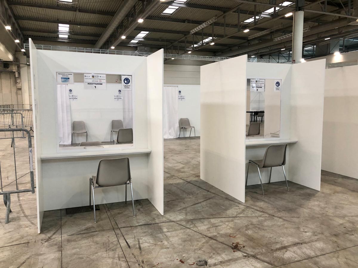 Fiera di Verona, il Centro di Vaccinazione Covid-19 dell'Ulss 9 Scaligera