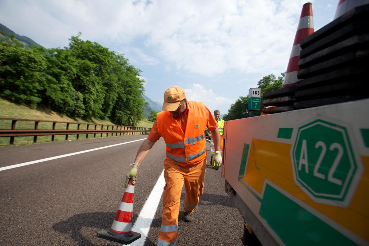 Lavori A22 - Autostrada del Brennero - AutoBrennero - manutenzione