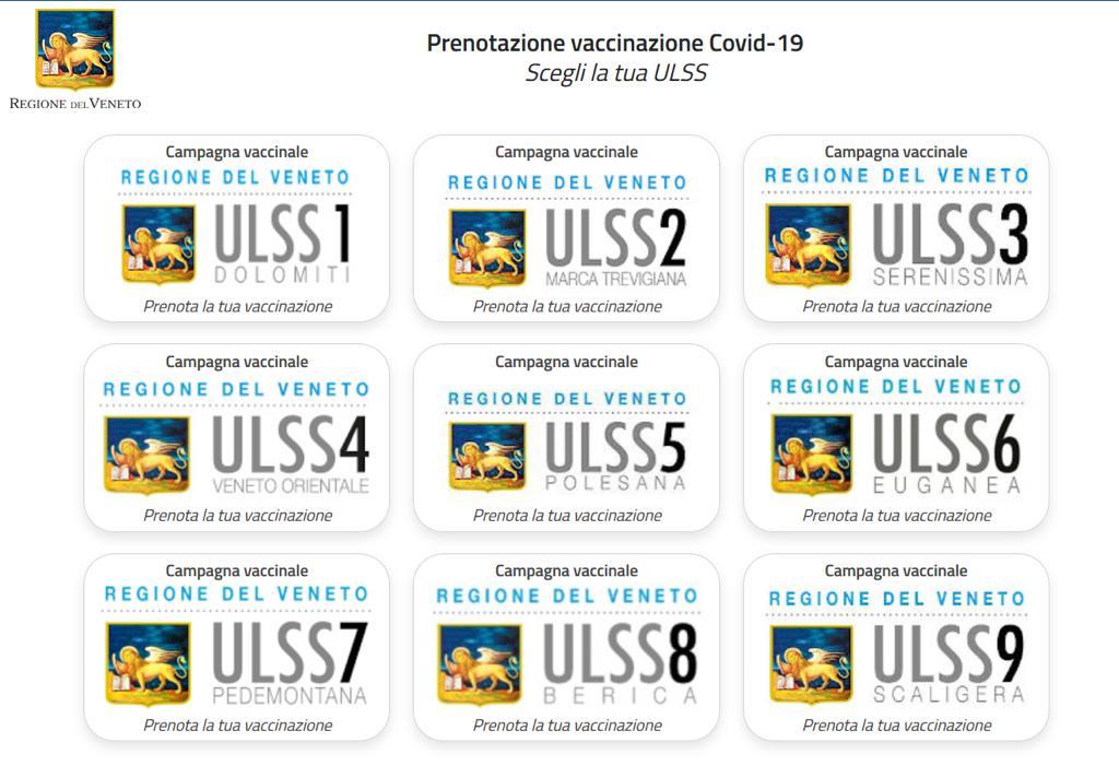Portale prenotazione vaccino anti-Covid Regione Veneto