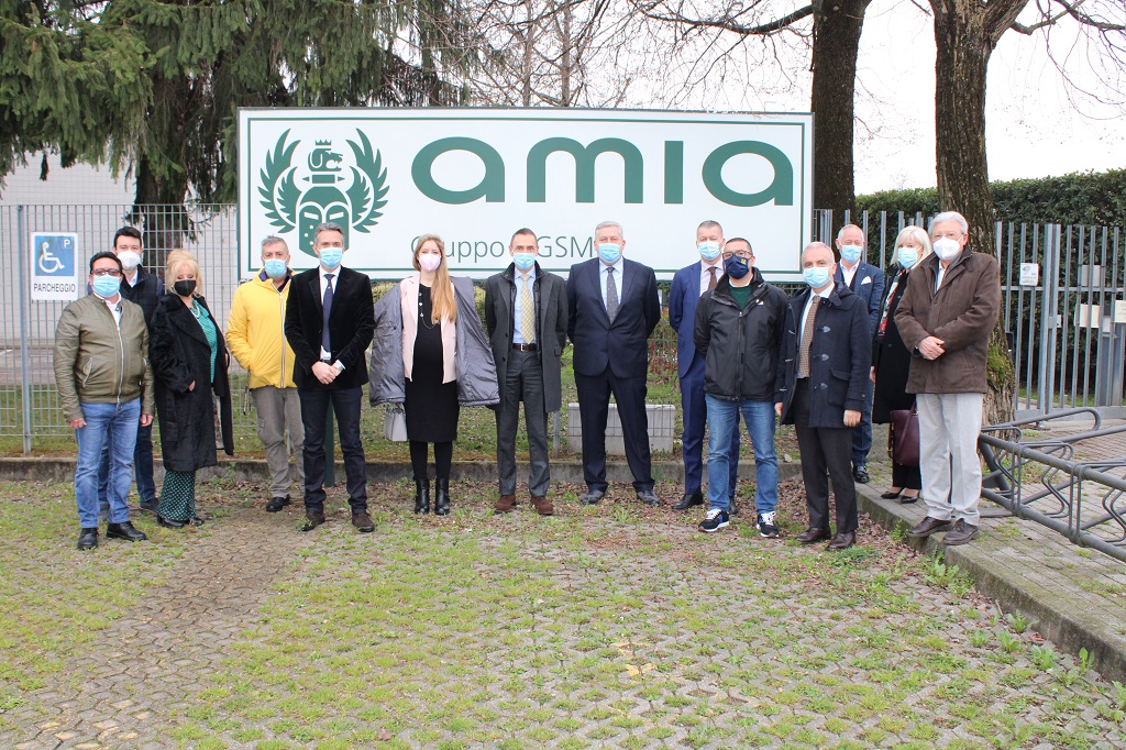 Stefano Casali in visita all'Amia