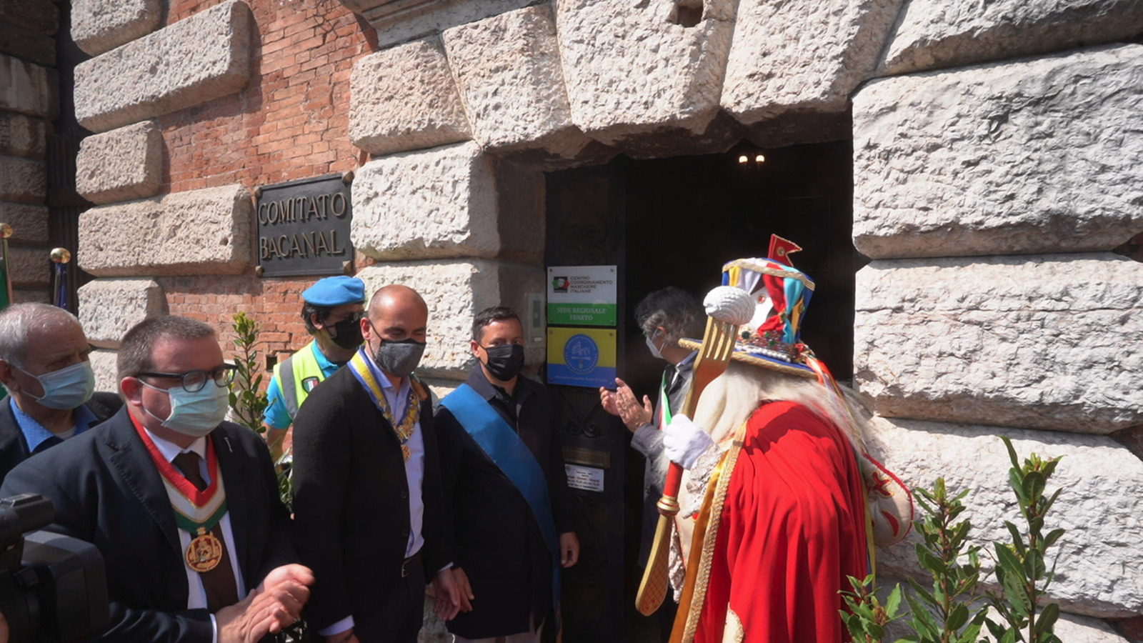 Inaugurazione targa Centro Maschere